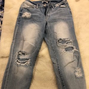 Charlotte Russe Size 6 Ripped Jeans